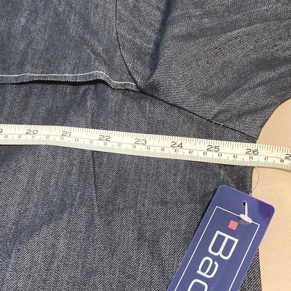 Baccini Women's Dark Indigo Jean Jacket Marbled Buttons NWT Size 18/20 - Picture 14 of 16